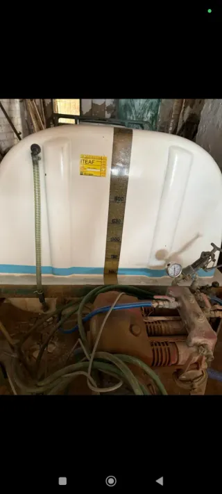 Cuba de fumigación agrícola