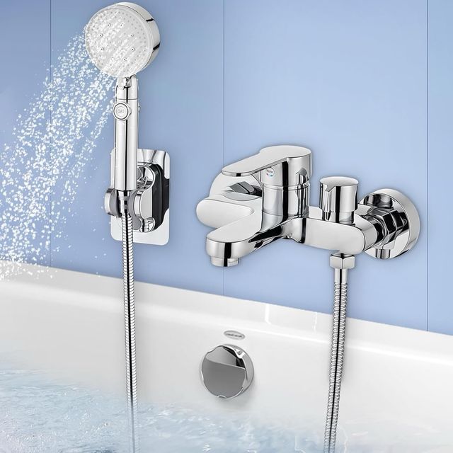 Grifo monomando de ducha con 1,5m de manguera