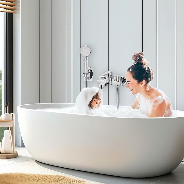 Grifo monomando de ducha con 1,5m de manguera