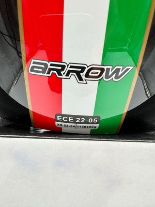 Casco Moto Jet Armor Helmets Italy Black, XS