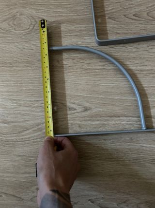 Set di 2 librerie quadrate in metallo grigio