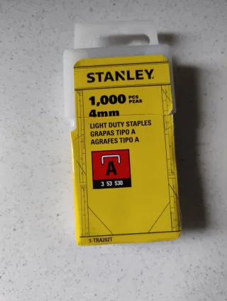 Graffette Stanley Tipo A 4mm - 1000 pezzi