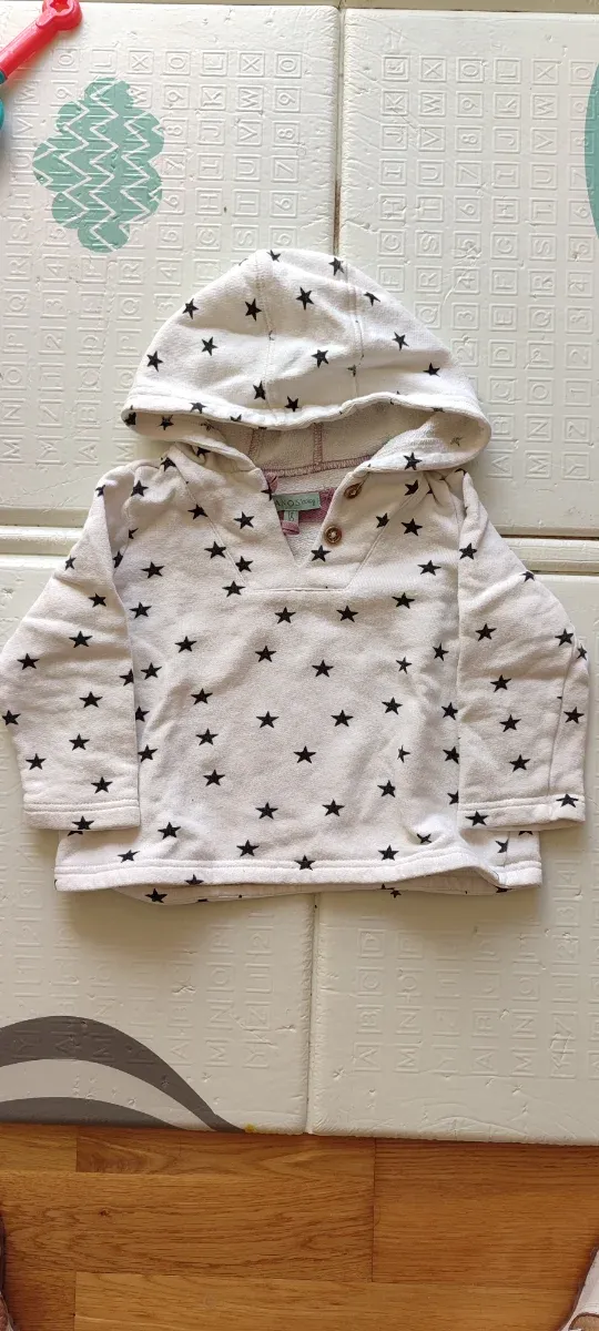 Sudadera Gocco estrellas blanca