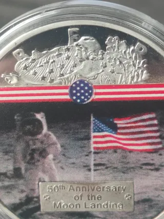 Moneda 50 Aniversario Aterrizaje Lunar 2019