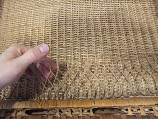Maleta de mimbre vintage