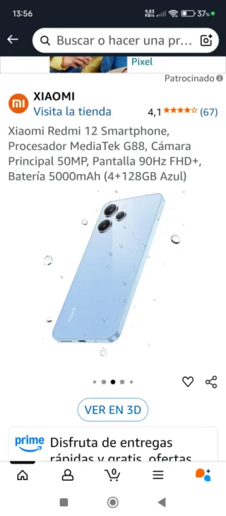 Xiaomi Redmi 12 5G 128GB Azul