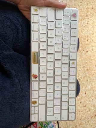 Teclado Apple Plata/Blanco