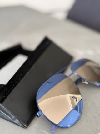 Gafas de Sol Christian Dior Azules y plata.