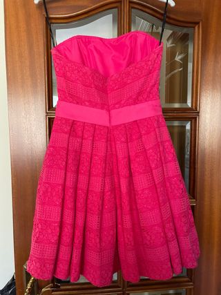 Vestido fiesta X & M collection rosa