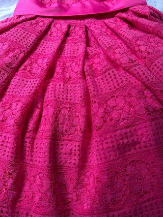 Vestido fiesta X & M collection rosa