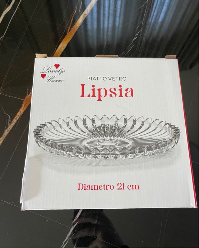 Lovely Home - piatto vetro Lipsia (21 cm)