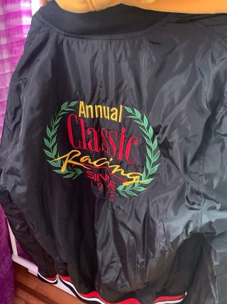 Cazadora Bomber Unisex Negra y Amarilla