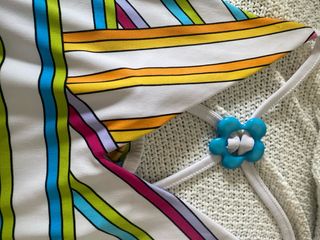 Top de rayas vintage multicolor