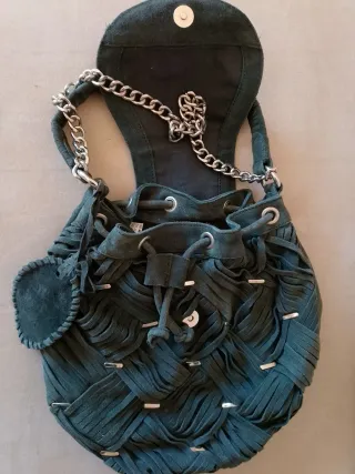 Bolso Zara Cuero gris