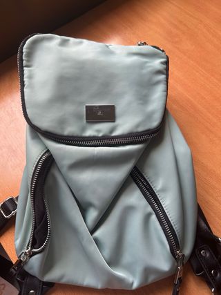 Mochila estilo casual color verde azulado