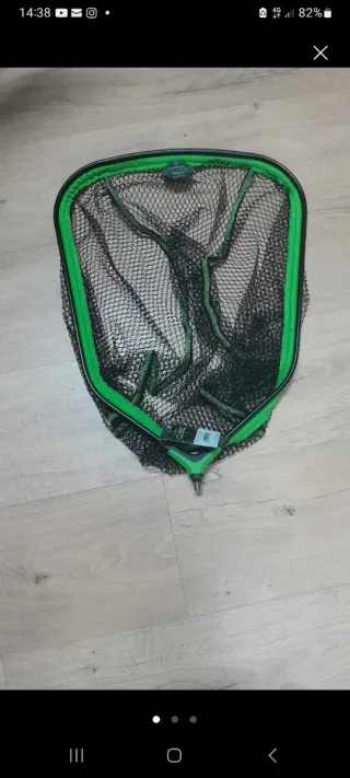 Sacadera de pesca verde