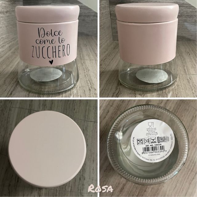 3 barattoli (caffè, zucchero, sale)