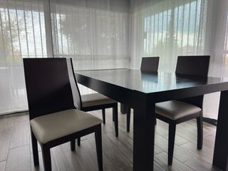 Mesa comedor extensible madera