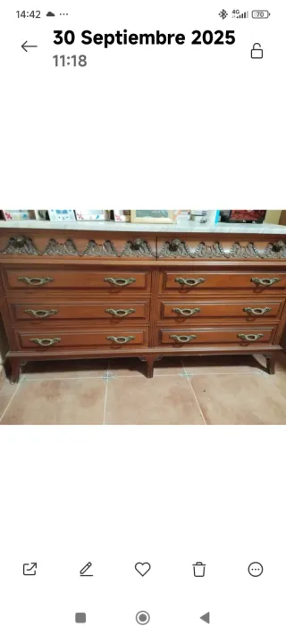 Dormitorio Matrimonio Completo Madera maciza