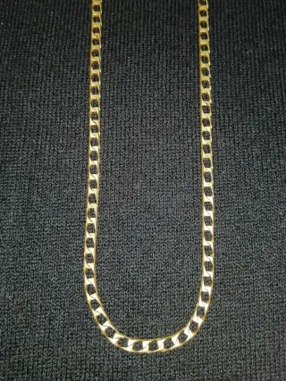 Cadena Plana Maciza Oro 18k