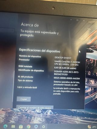 Ordenador portátil Intel Core i7 NVIDIA