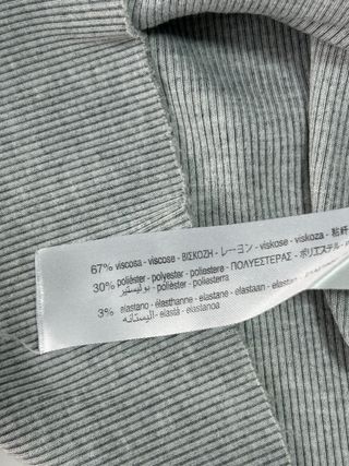 Bershka Jersey Corto Gris Talla M