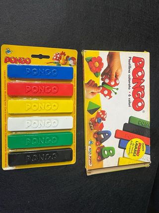 Pongo Plastilina Colorata 6 Colori Anni 80