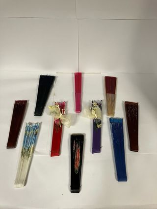 Colección de abanicos pintados a mano