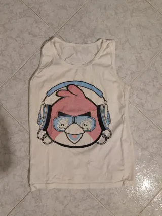 Blusa / t-shirt / top sem mangas dos angry birds