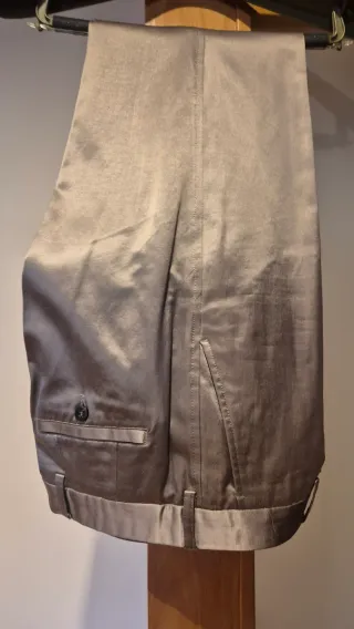 Traje Zara Hombre Beige/Dorado
