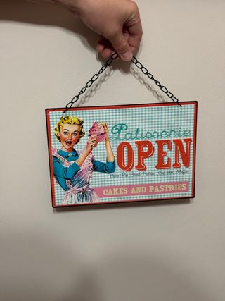 Cartel Pastelería Vintage