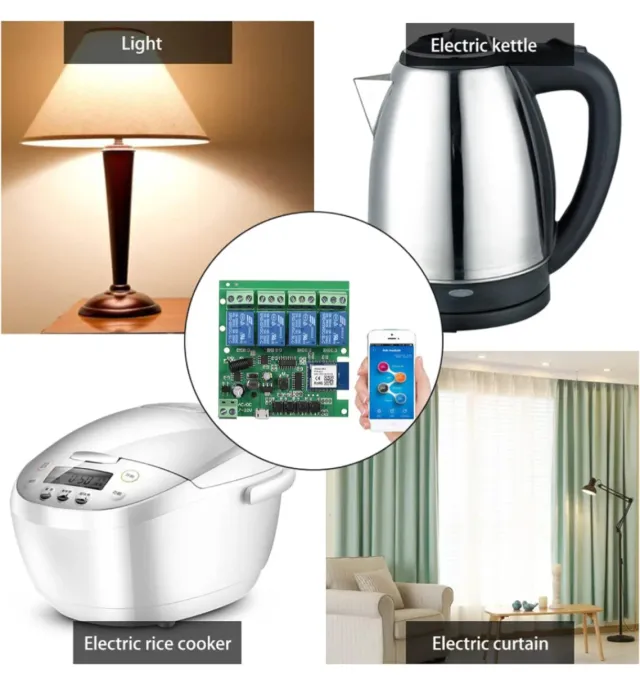 Módulo Relé Inteligente 4 Canales