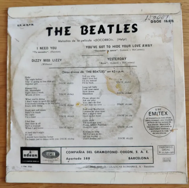The Beatles - Help! / I Need You