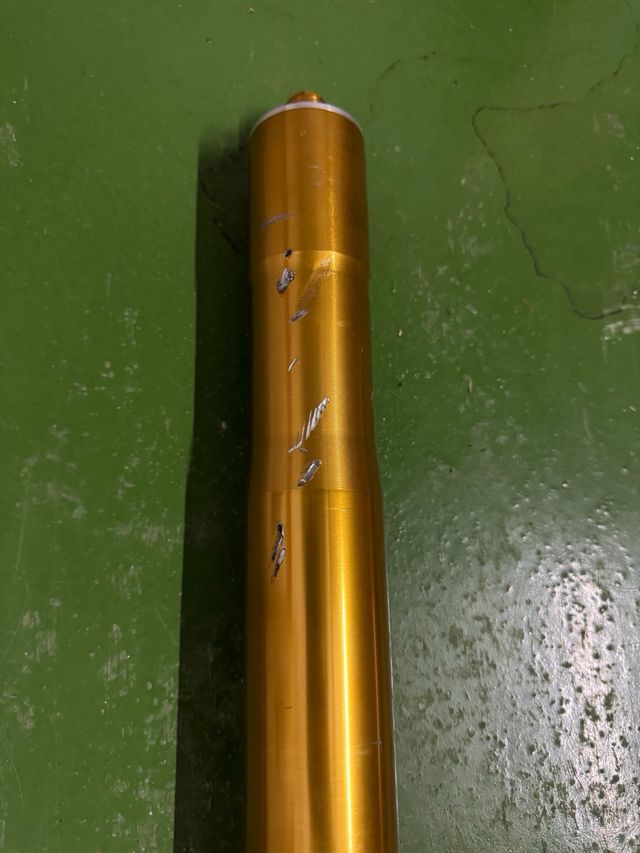 Botellas Horquilla Moto Doradas