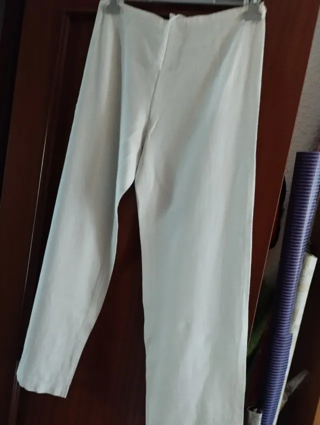 Pantalón blanco de hilo