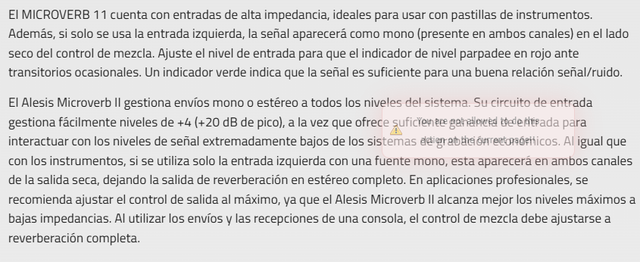 Alesis Microverb II Procesador de Reverberación