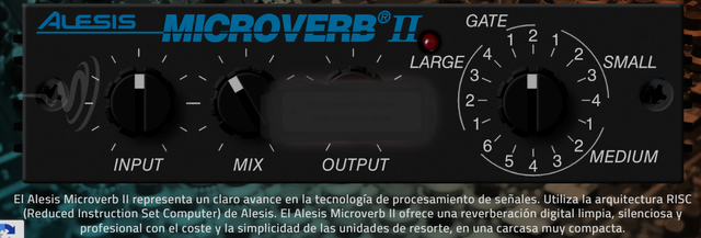 Alesis Microverb II Procesador de Reverberación