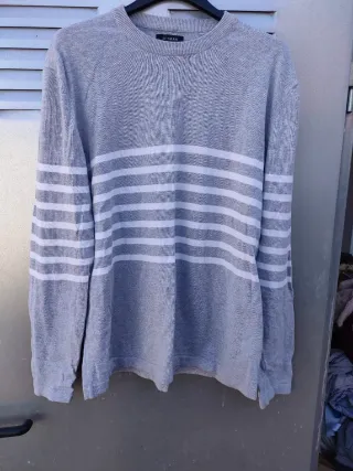 Jersey Lefties Rayas Gris Talla L
