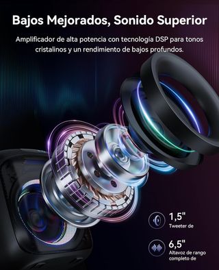 Altavoz Karaoke GREEN KEEPER + 2 micróf. (GKS60-B)