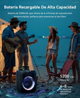 Altavoz Karaoke GREEN KEEPER + 2 micróf. (GKS60-B)