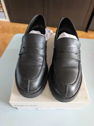 Zapato mocasín Geox Mujer Talla 40 Negros