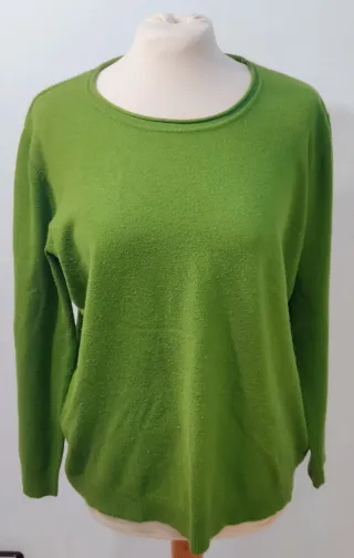 Jersey Verde PPT Style. Cuello redondo Talla M
