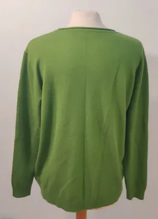 Jersey Verde PPT Style. Cuello redondo Talla M