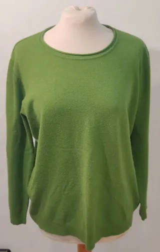 Jersey Verde PPT Style. Cuello redondo Talla M