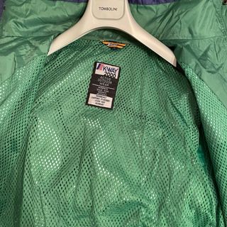 K-Way Impermeable Azul y Verde