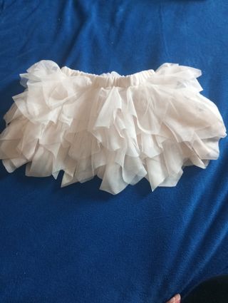 Gonna bambina bianca tulle