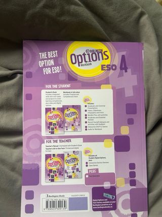 Libro ingles workbook 4ESO perfecto estado sin uso