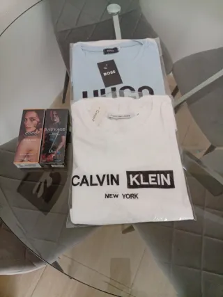 Lote 2 Camisetas Calvin Klein y Hugo Boss colonia2