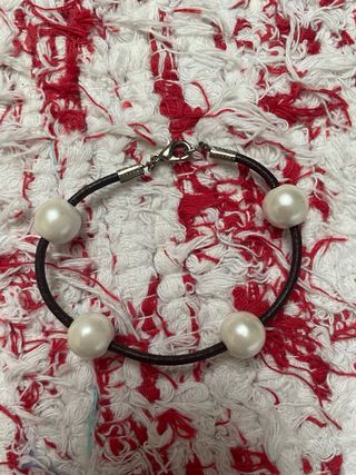 Conjunto Collar y Pulsera Perlas