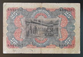 25 pesetas 1907 Banco de España